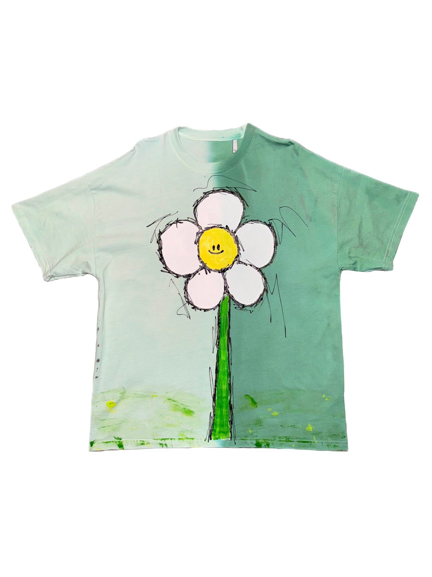 Half and Half Flower Tee (Large)