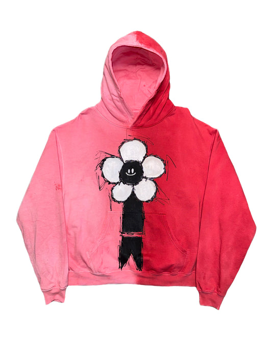 Half and Half Flower Boy Hoodie (Medium)