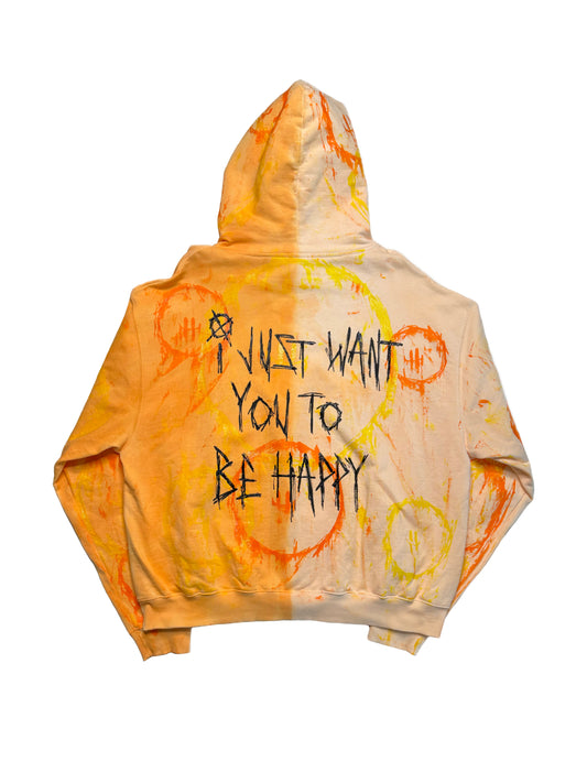 Half and Half Flower Hoodie (XL)