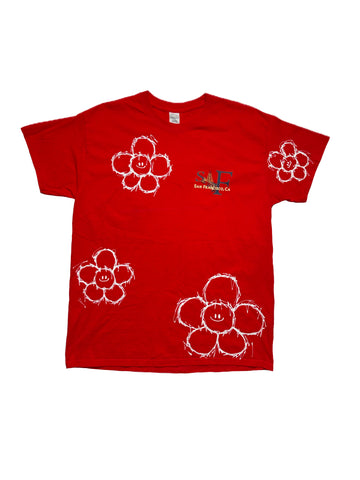 Upcycled SF Flower Tee (Large)
