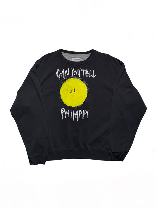 Happy Distressed Crewneck Sweater (XL)