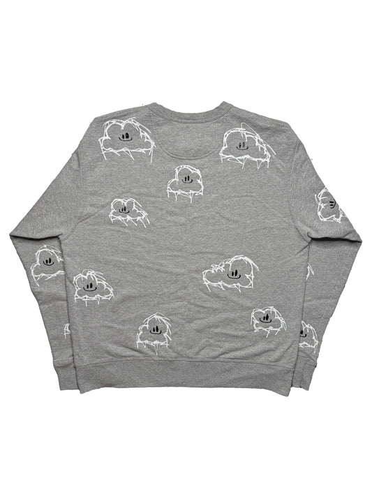 All Over Cloud Crewneck Sweater (Large)