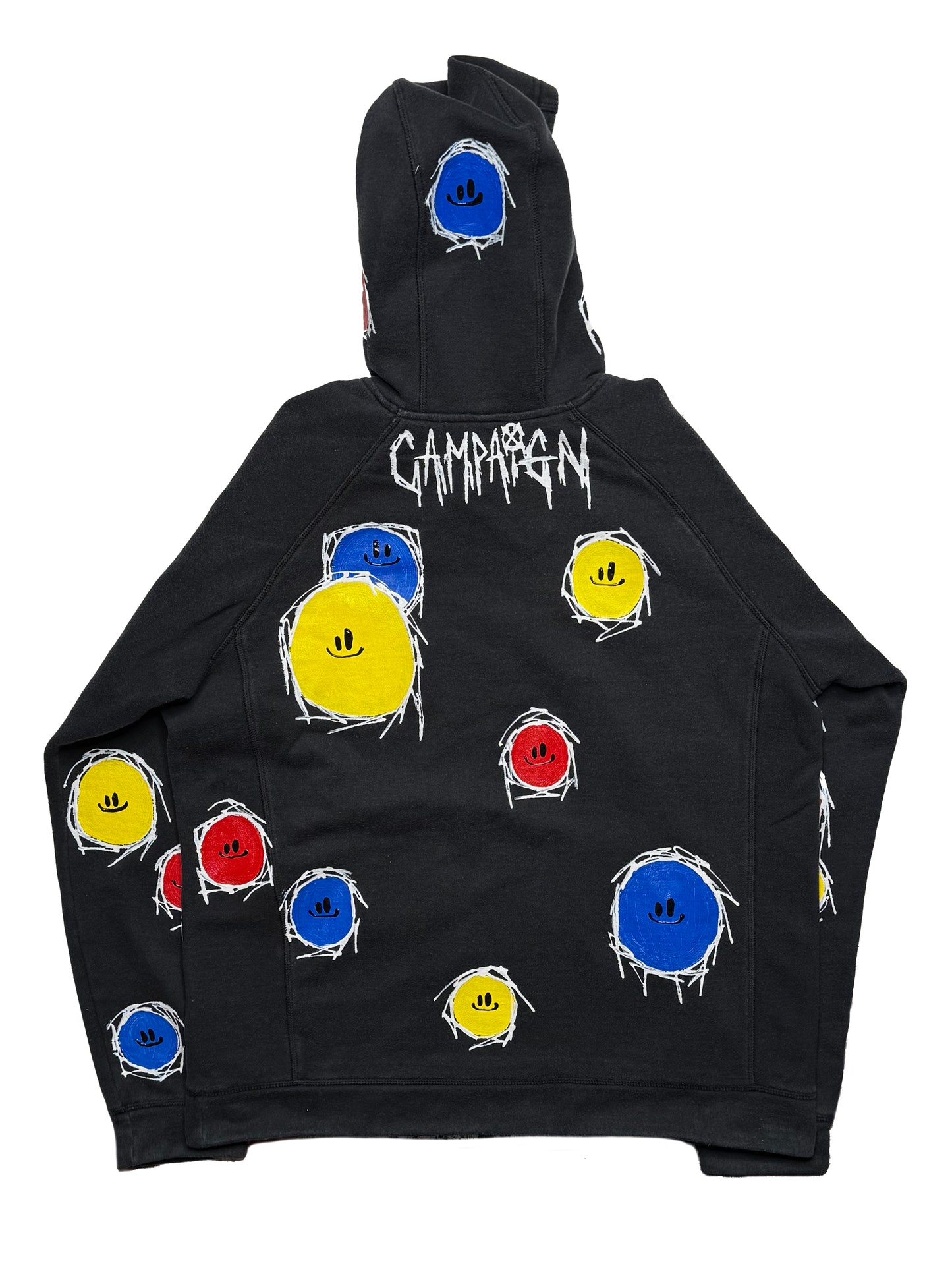 All Over Smiley Hoodie (Medium)