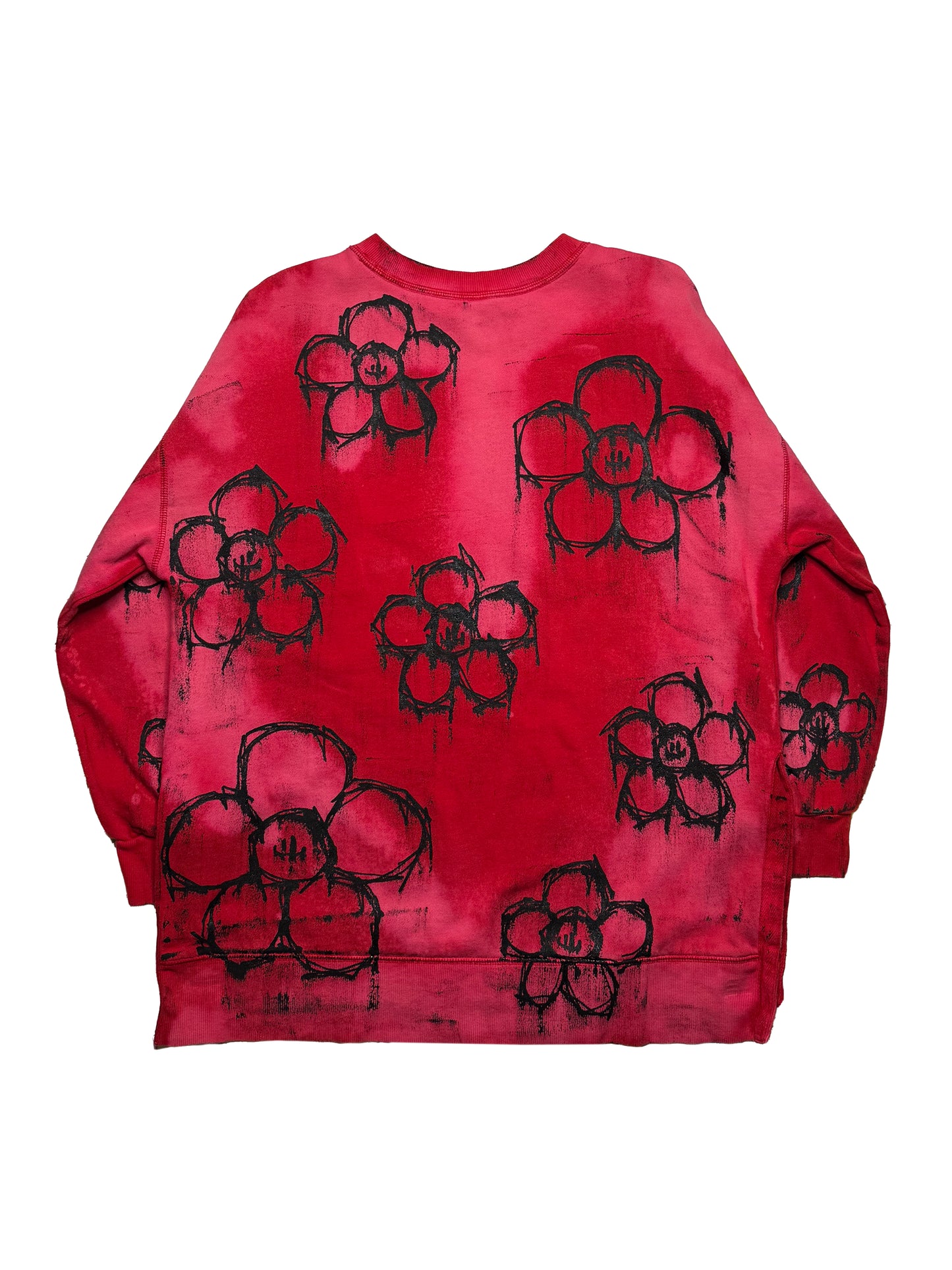 Smeared Flower Sweatshirt (Medium)