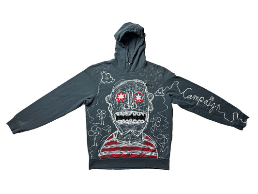 Scribble Face Hoodie (Medium)