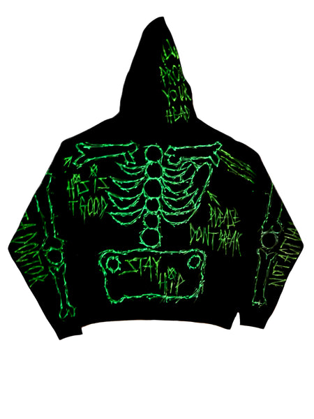 Glow Skeleton Hoodie (XL)