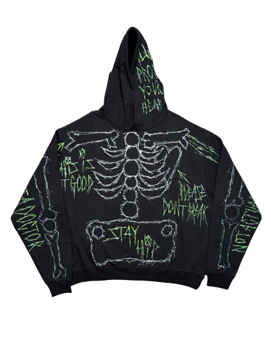 Glow Skeleton Hoodie (XL)