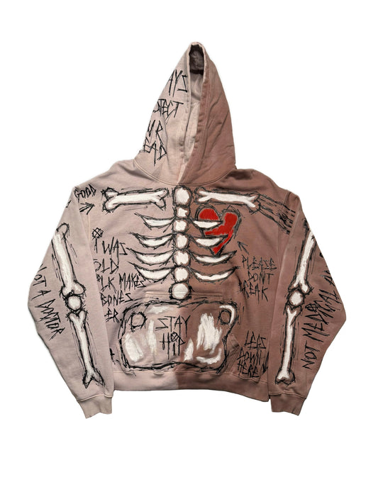 Half and Half Skeleton Hoodie (Large)