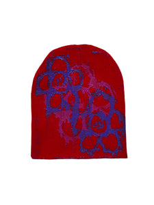 Smeared Flower Beanie