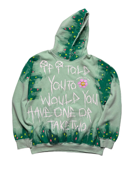 Upcycled Have a Nice Day Hoodie (Medium)