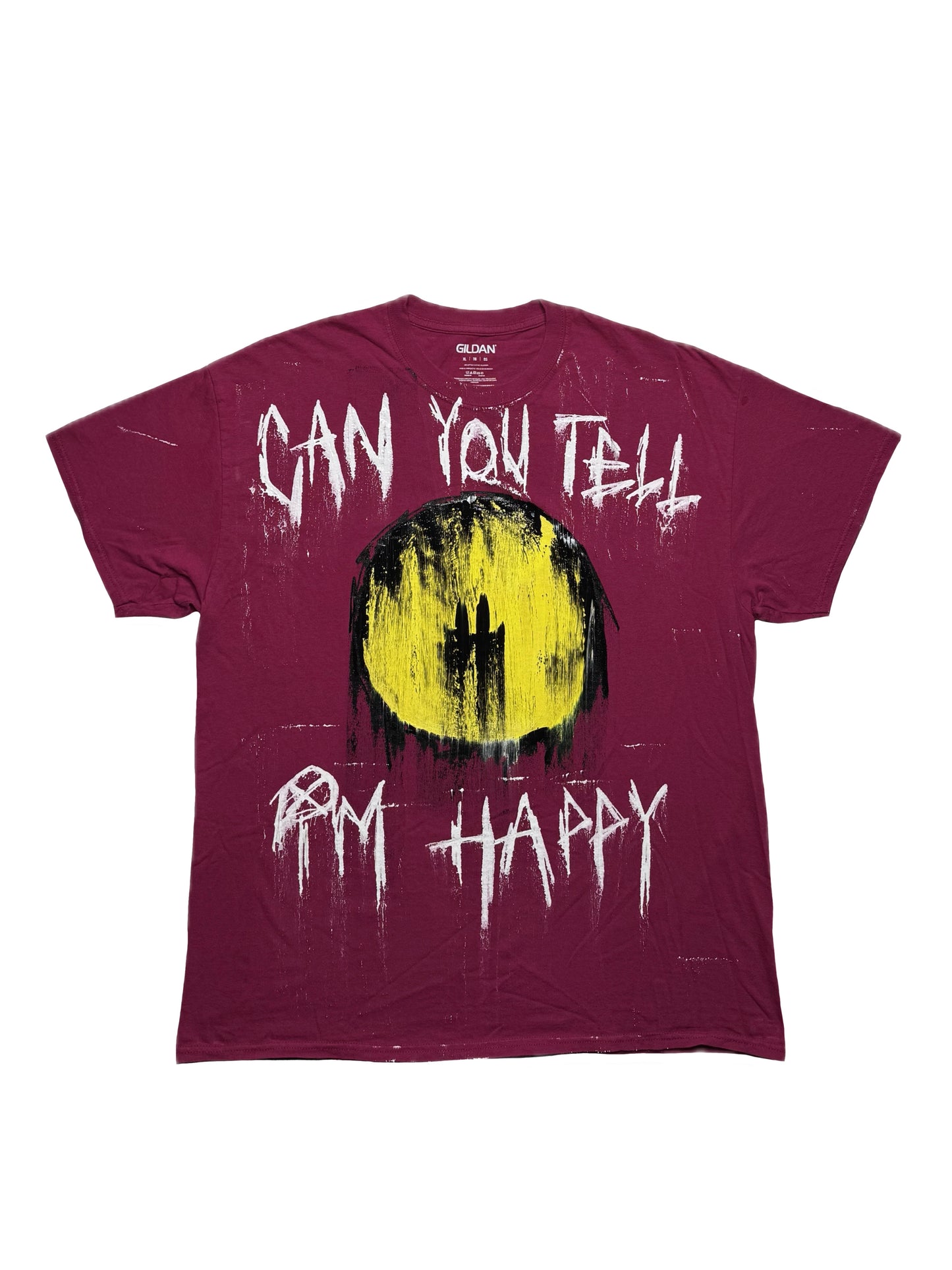 Can You Tell Im Happy Smiley Tee (XL)