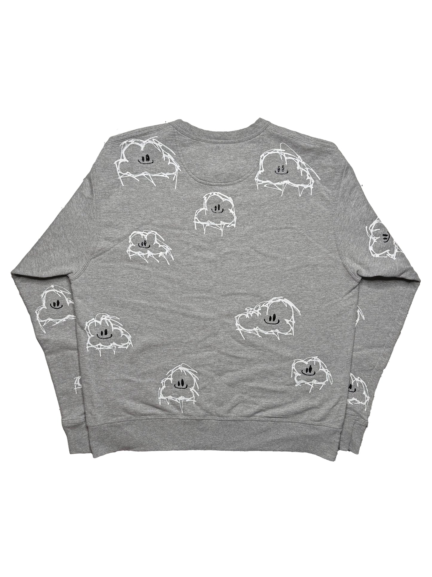 All Over Cloud Crewneck Sweater (Large)