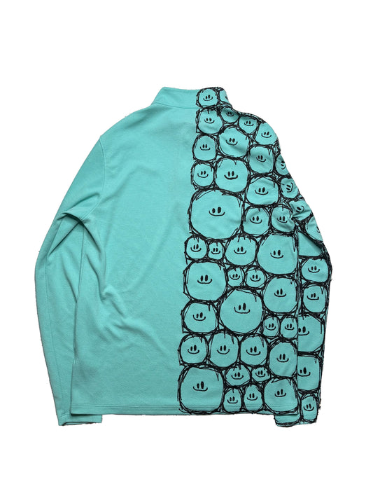 Half and Half Smiley Long Sleeve (Medium)