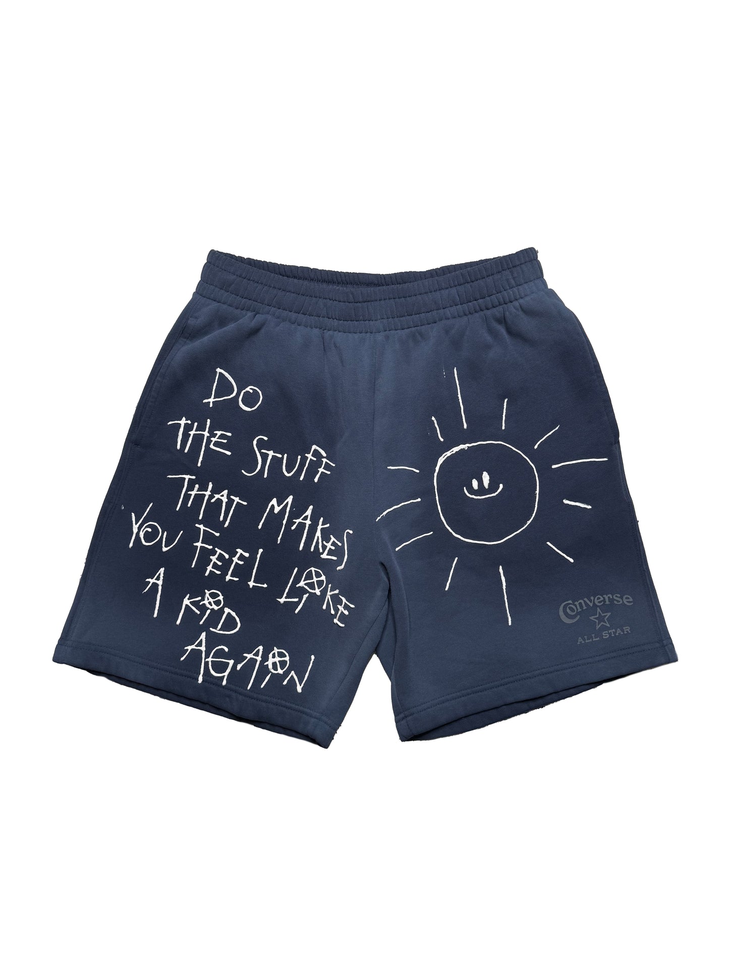 Washed Blue Shorts (Small)