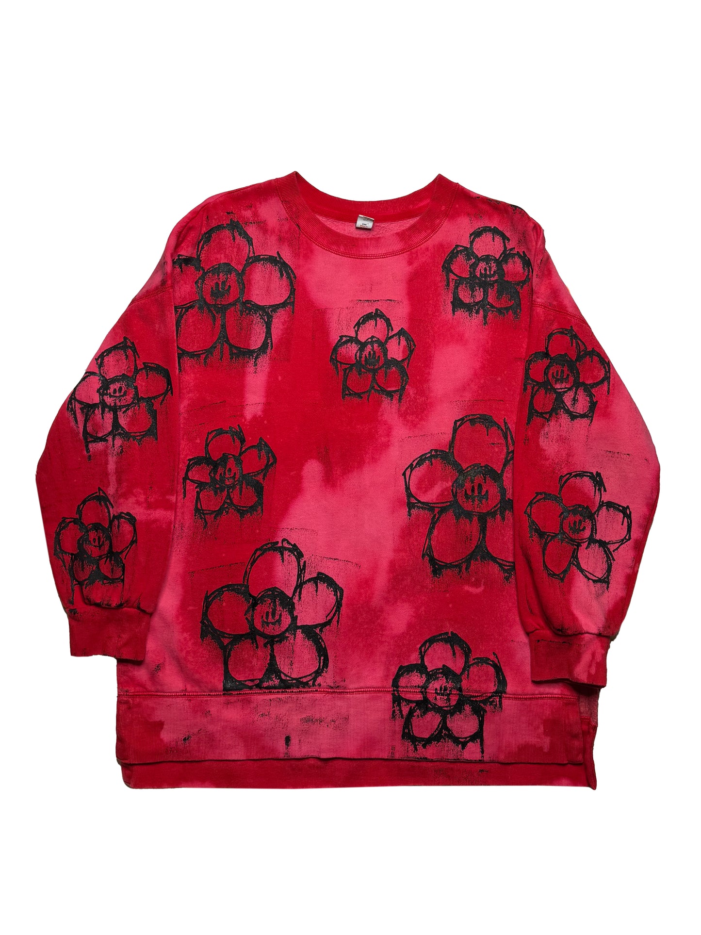 Smeared Flower Sweatshirt (Medium)