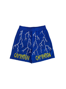 Cobalt Blue Lightning Shorts (Medium)